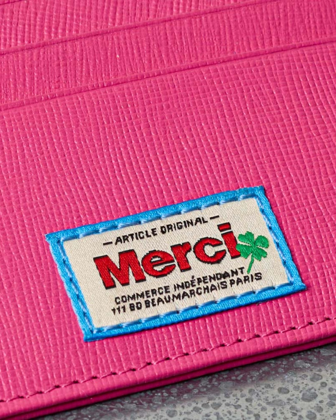 Merci - Flat Card Holder - Pink