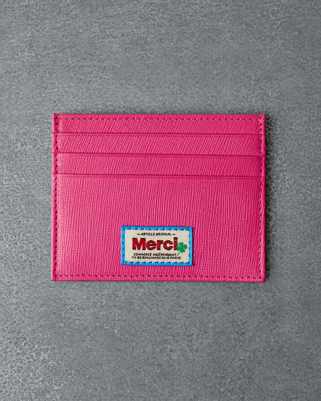 Merci - Porte Carte Plat - Rose