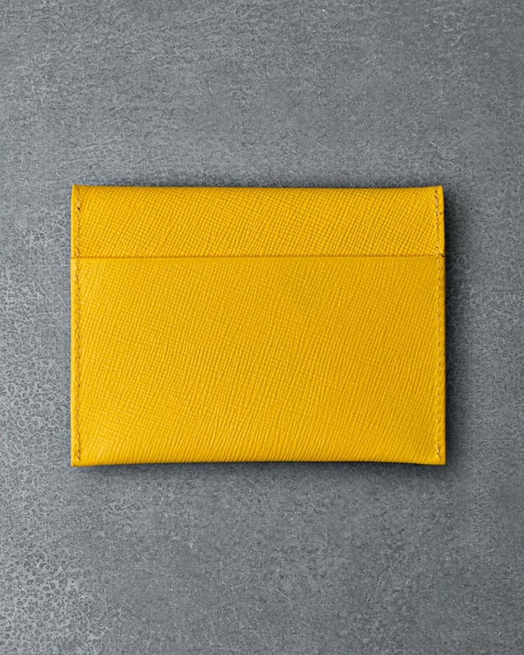 Merci - Card Holder with Flap - Yellow