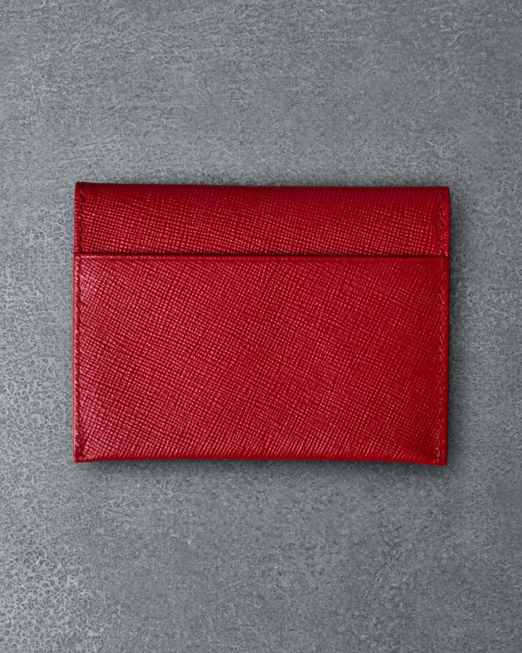 Merci - Card Holder with Flap - Red
