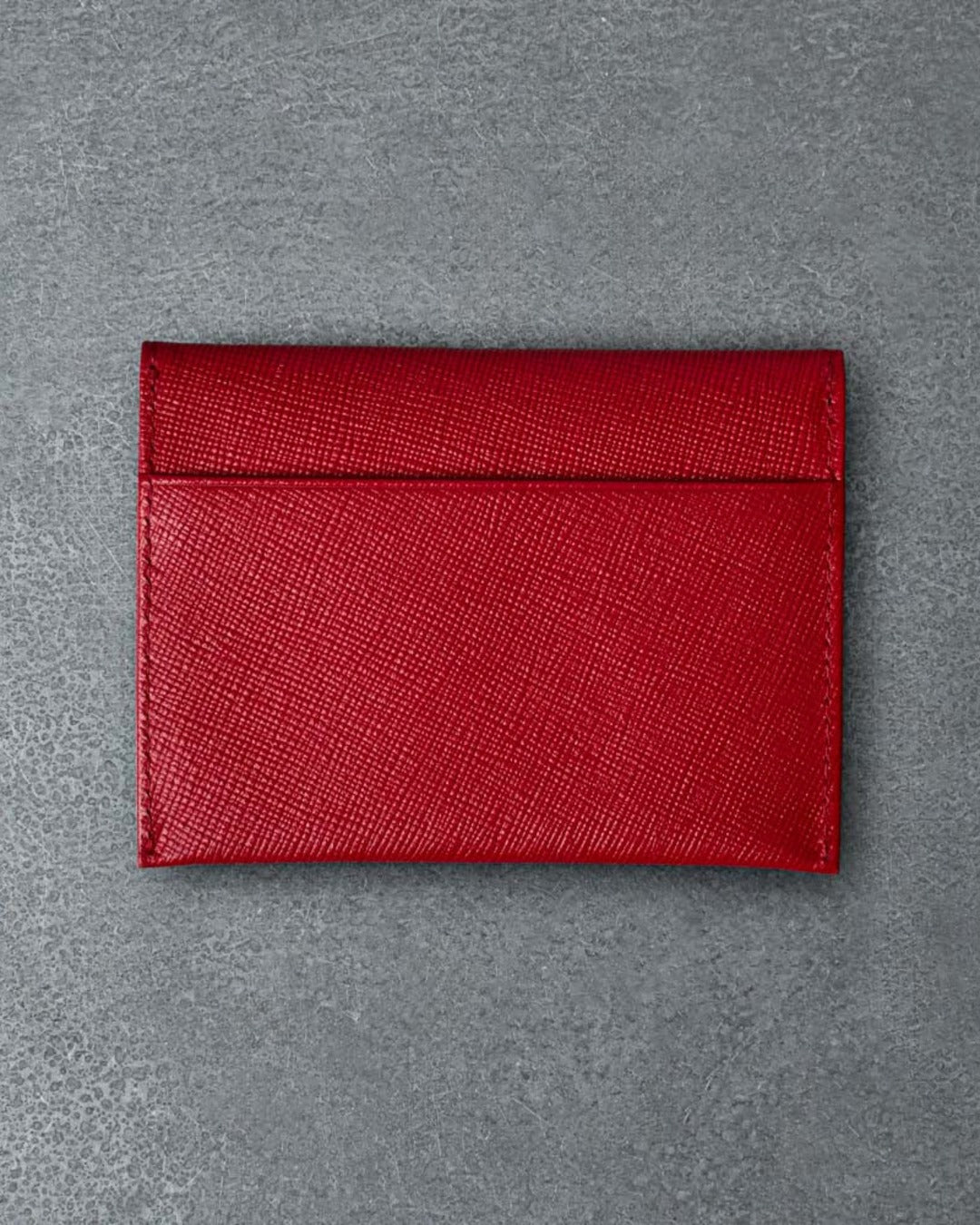 Merci - Card Holder with Flap - Red