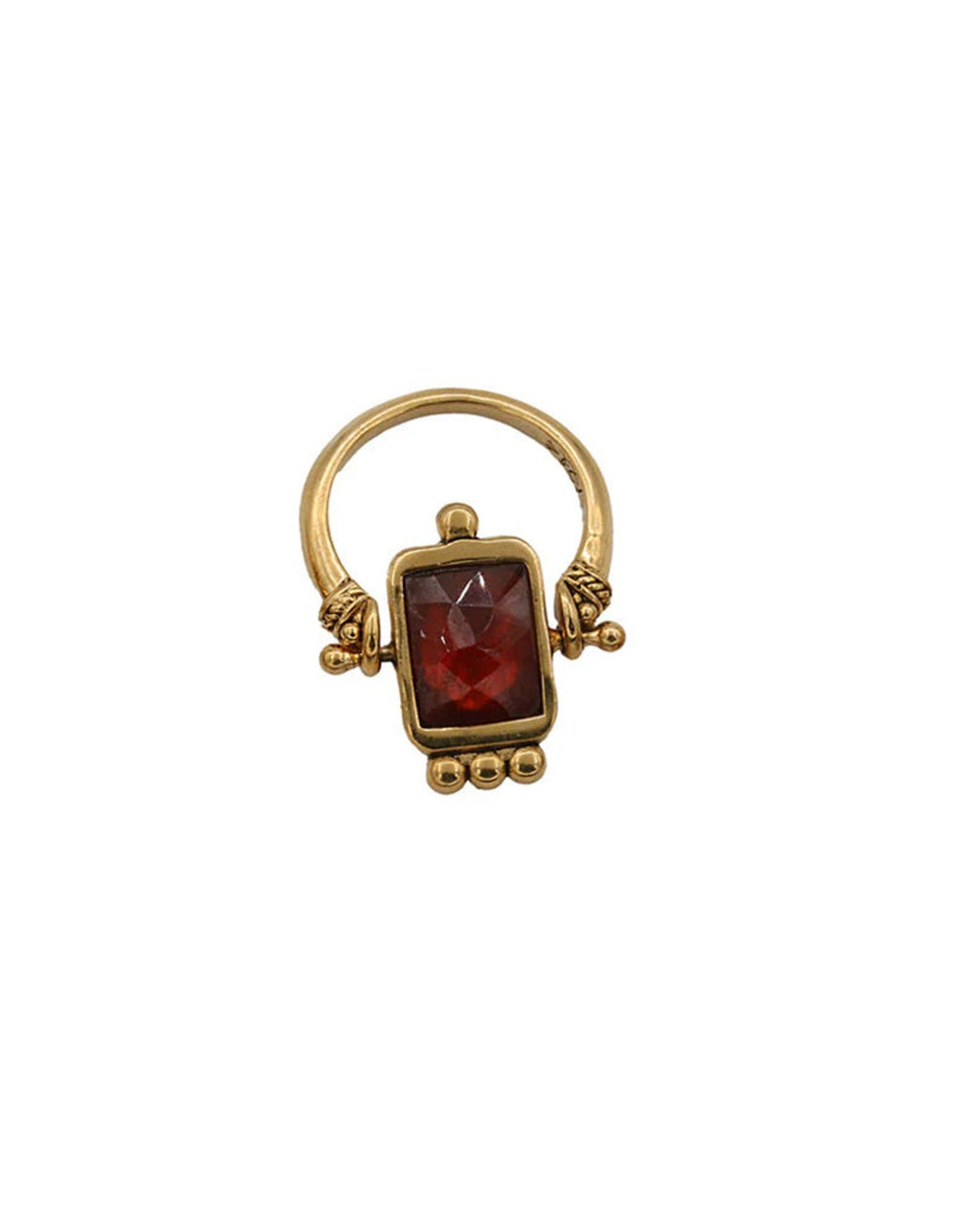 La2L - Bague Sacha Force Pivot - Hessonite