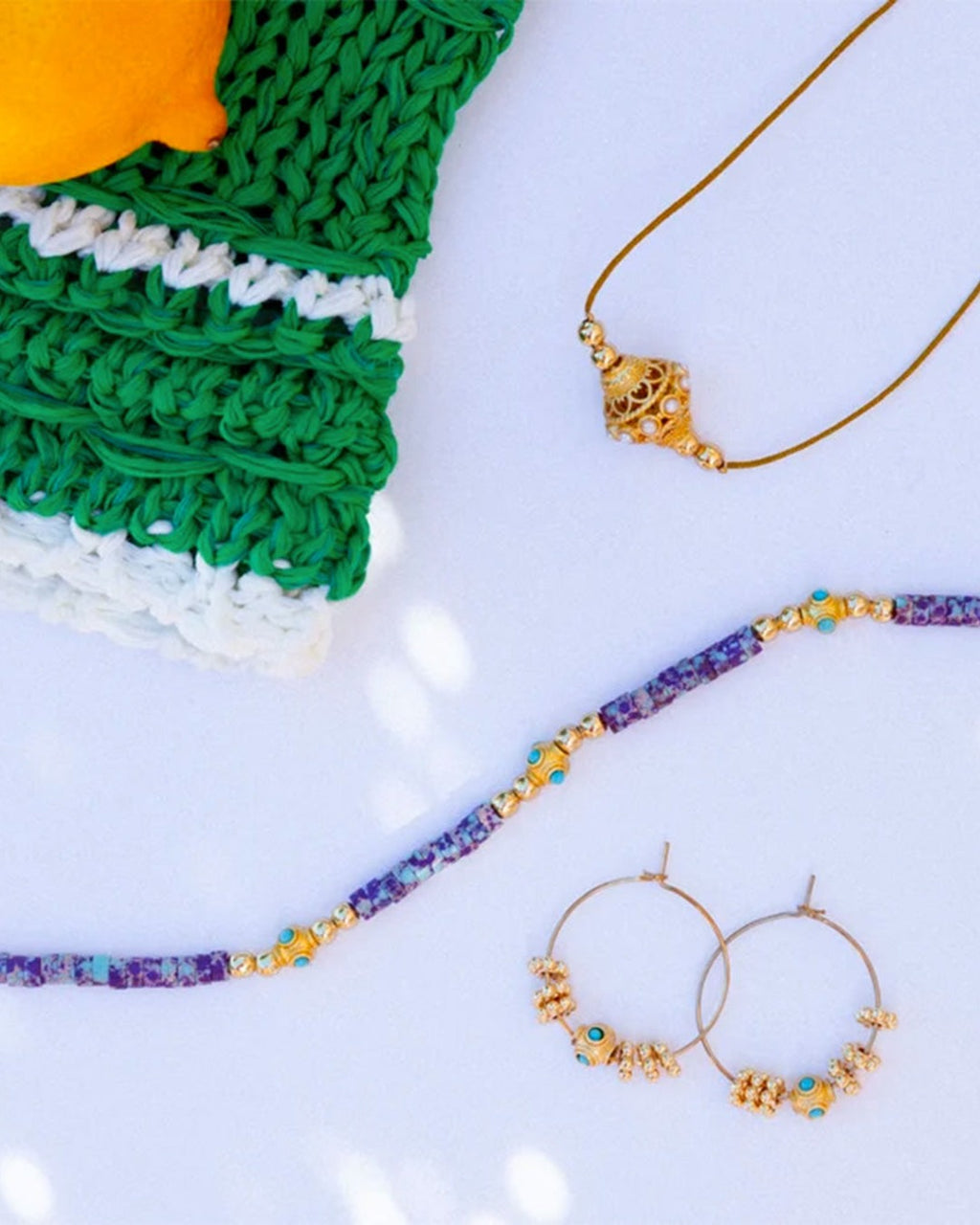 Juhu - Boucles D'Oreilles Cruz - Or