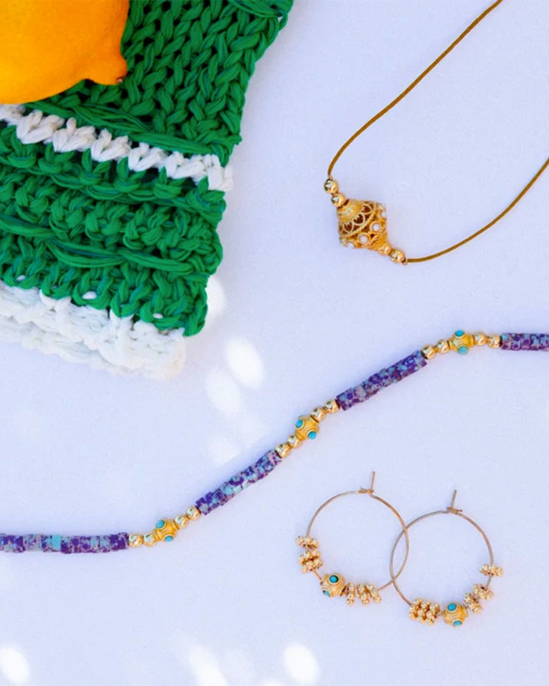 Juhu - Boucles D'Oreilles Cruz - Or