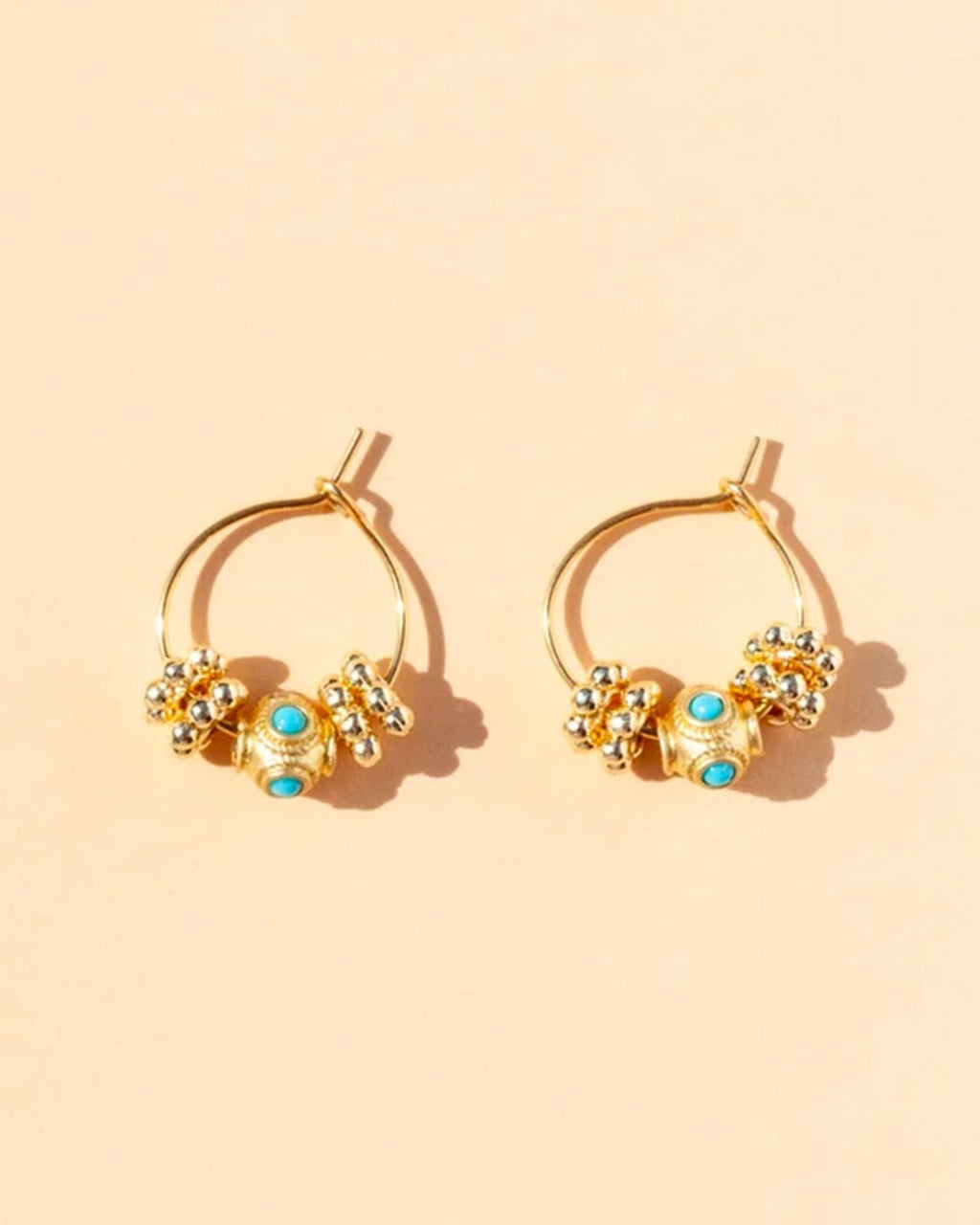 Juhu - Mini Cruz Earrings - Gold