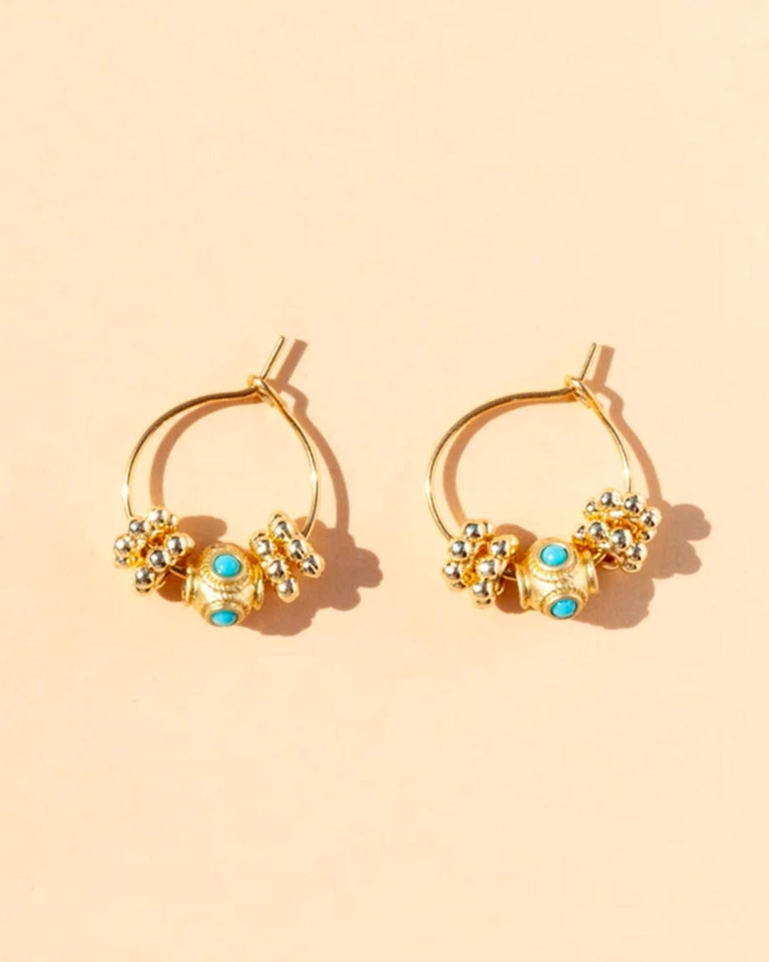 Juhu - Boucles D'Oreilles Mini Cruz - Or