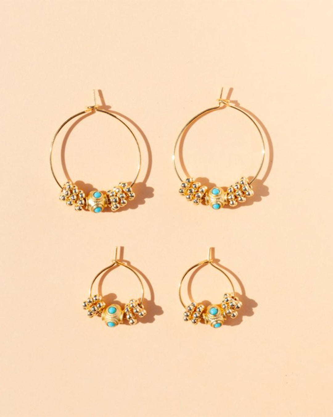 Juhu - Boucles D'Oreilles Mini Cruz - Or