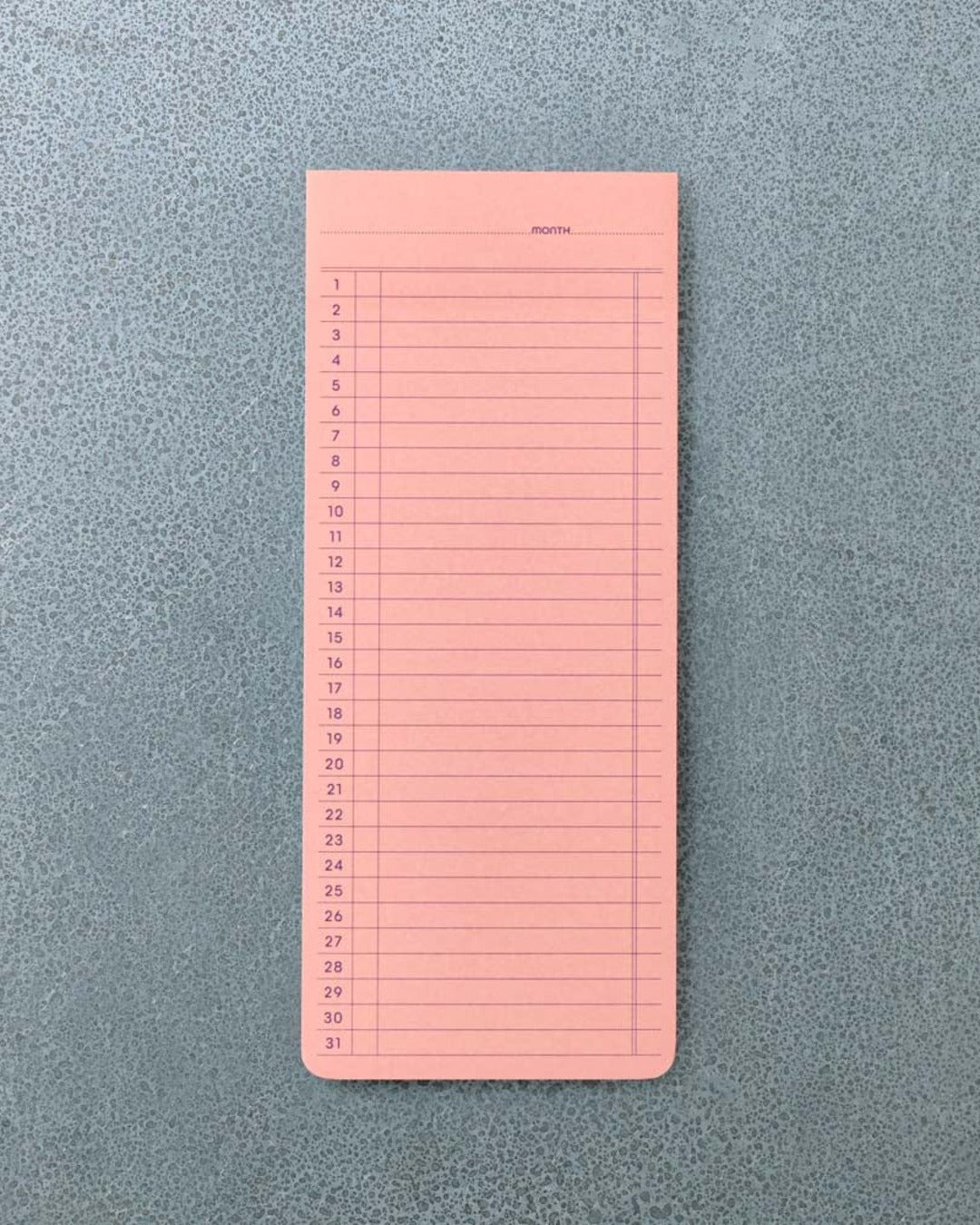 Penco - Monthly Planner Notepad - Pink