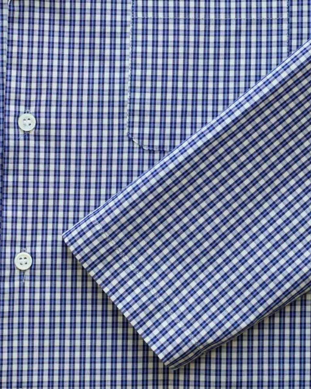 Merci - Cotton Pajamas - Checks Blue