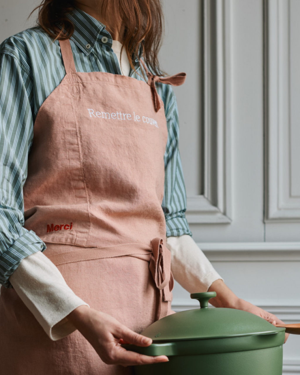 Merci x Our Place - Apron - Clay Pink