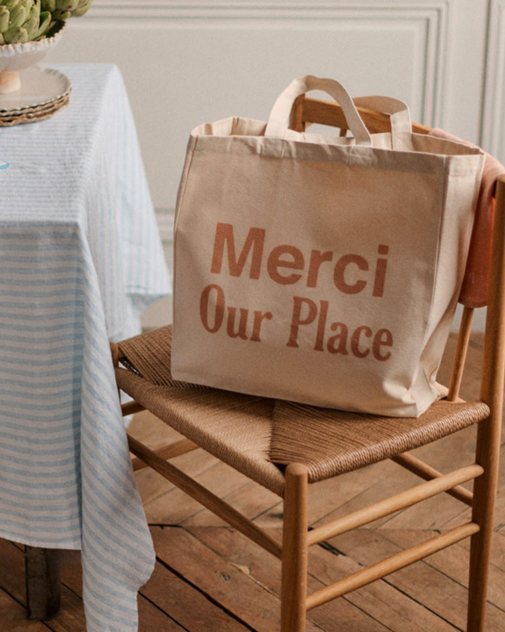 Merci x Our Place - Totebag - Ecru