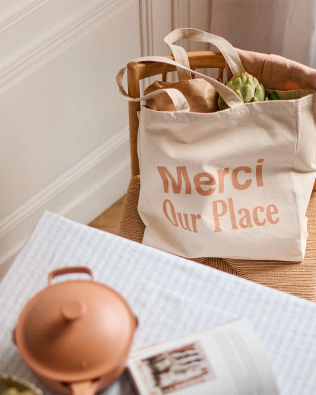 Merci x Our Place - Totebag - Ecru