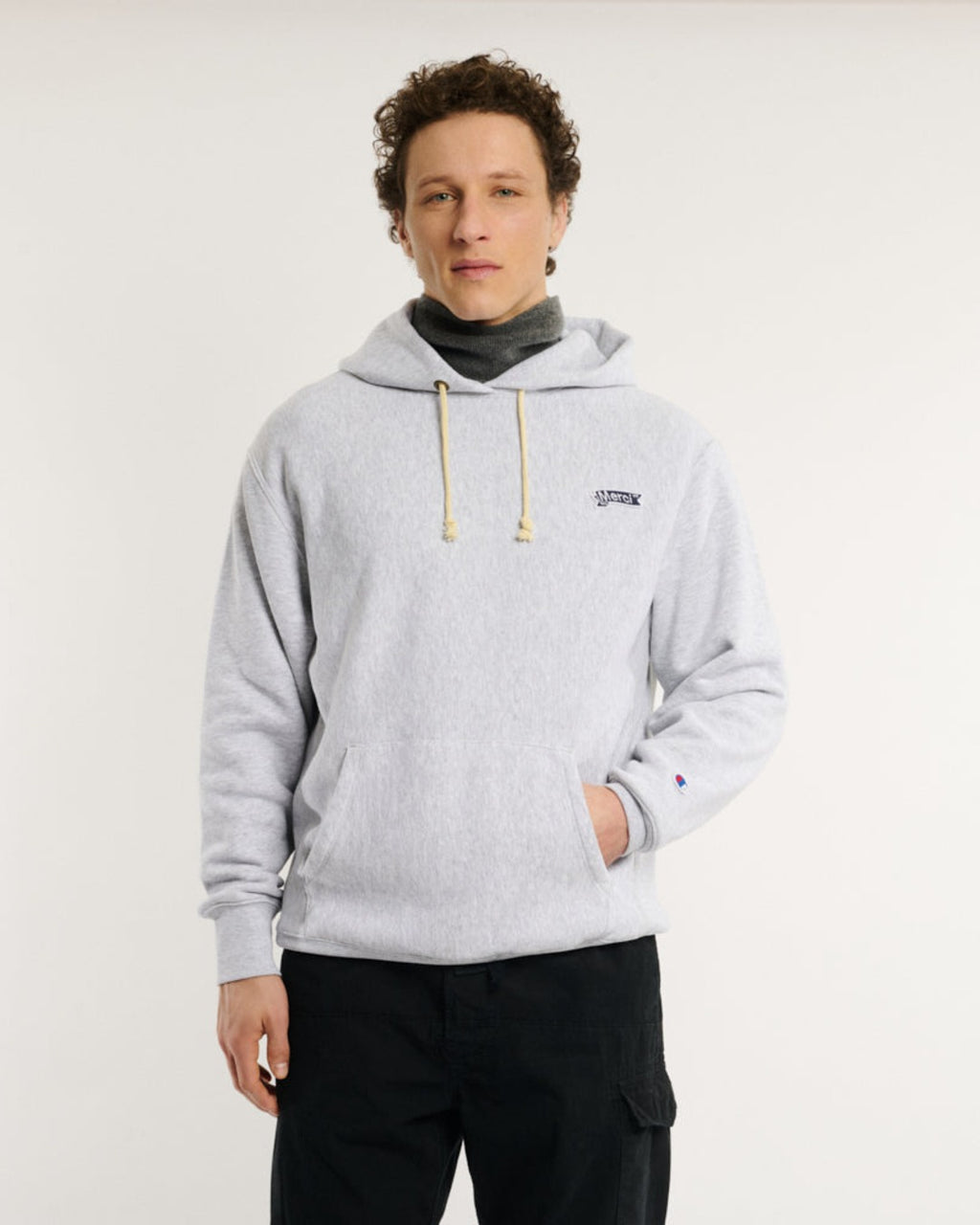 Merci x Champion - Merci Patch Hoodie - Grey