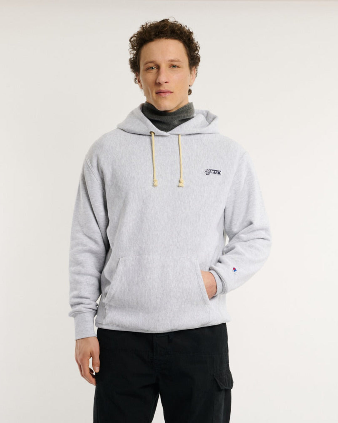 Merci x Champion - Merci Patch Hoodie - Grey