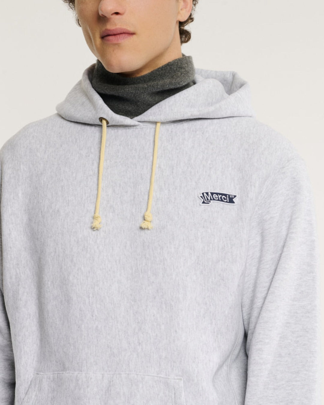 Merci x Champion - Merci Patch Hoodie - Grey
