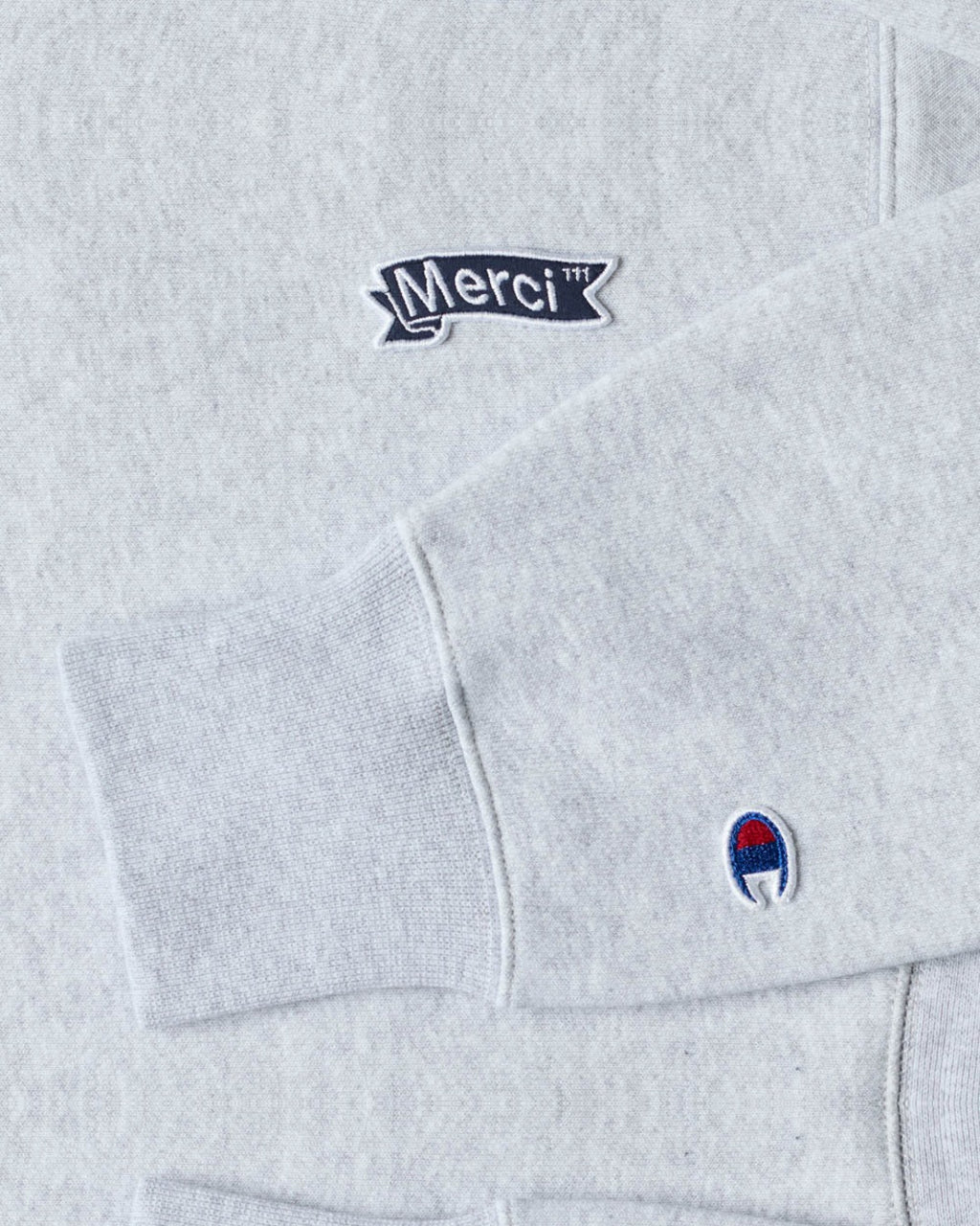 Merci x Champion - Merci Patch Hoodie - Grey