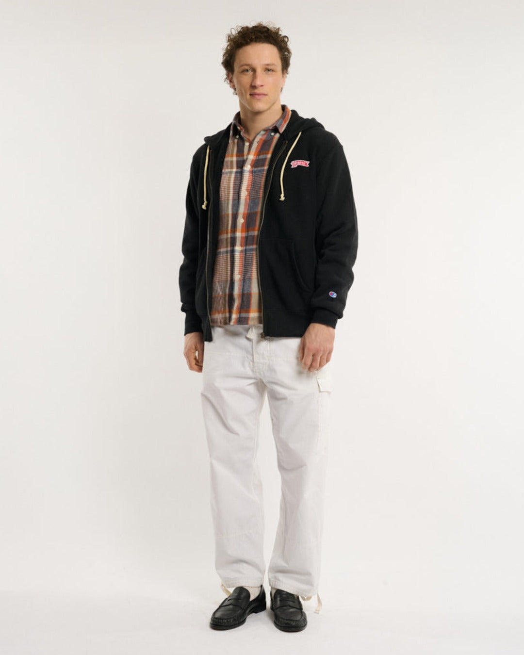 Merci x Champion - Sweat Full Zip Patch - Noir
