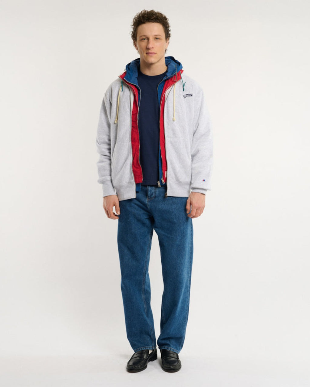 Merci x Champion - Sweat Full Zip Patch - Gris