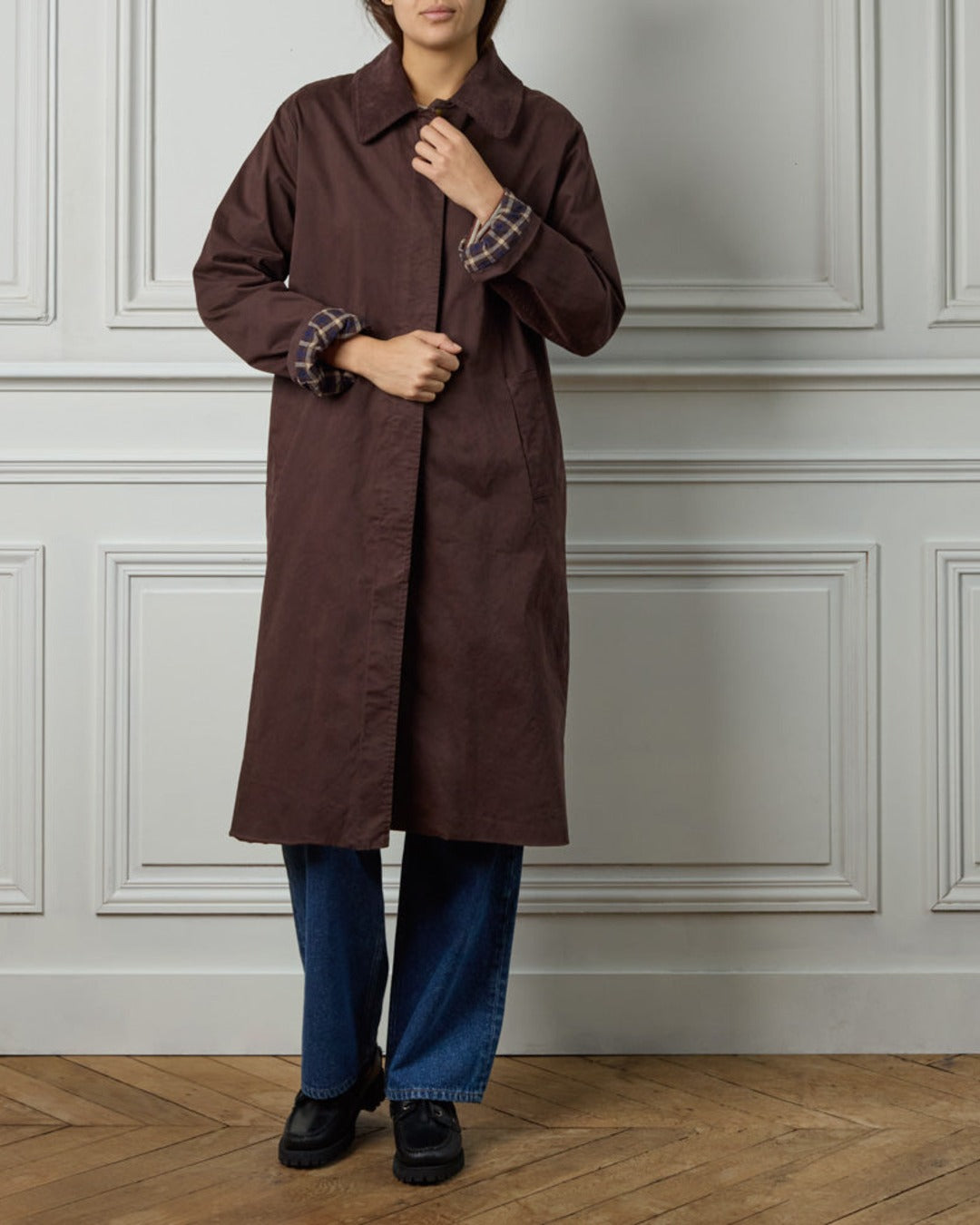 Merci - Gaby Trench Coat - Chocolate