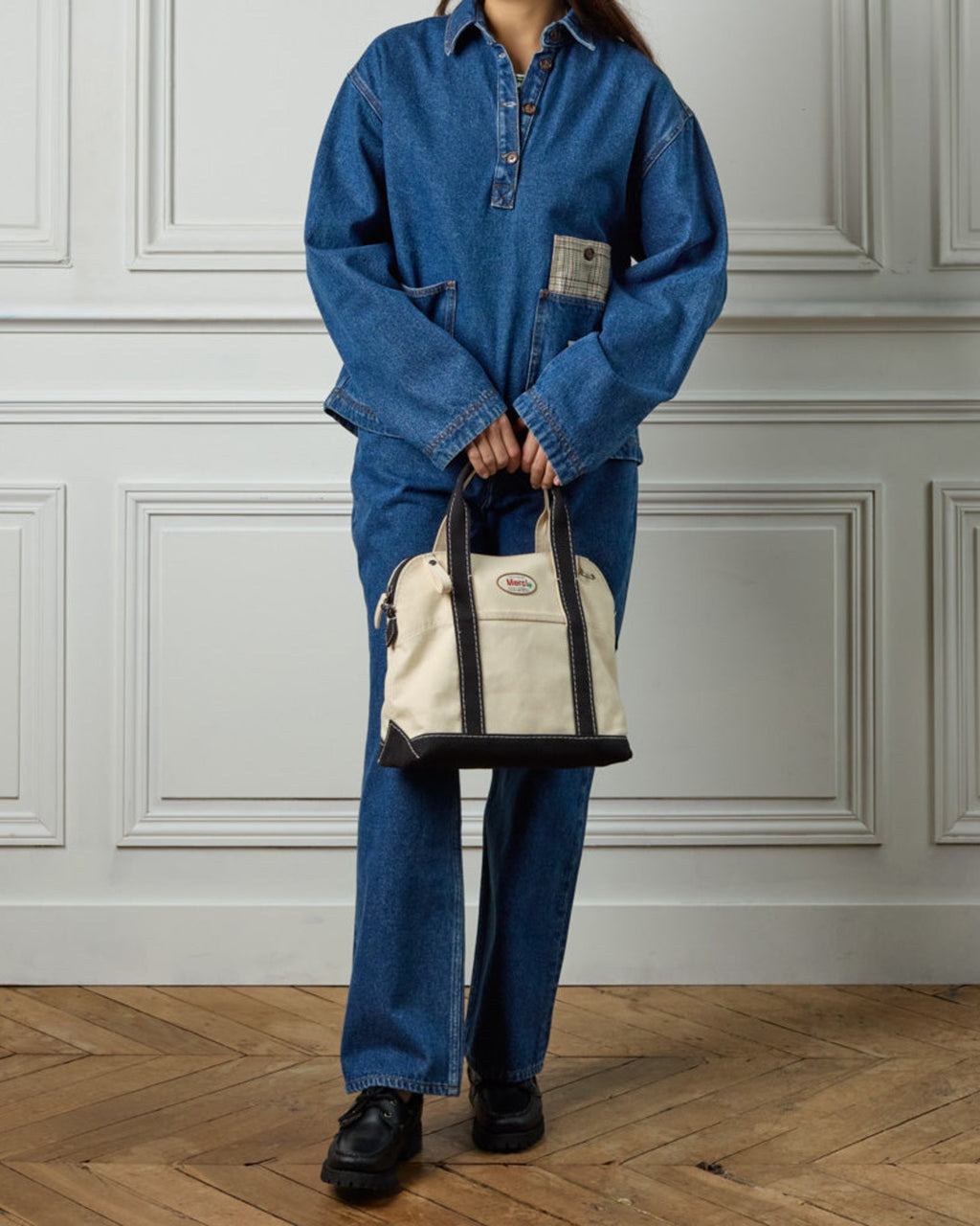 Merci - Paris Bag - Ecru & Noir