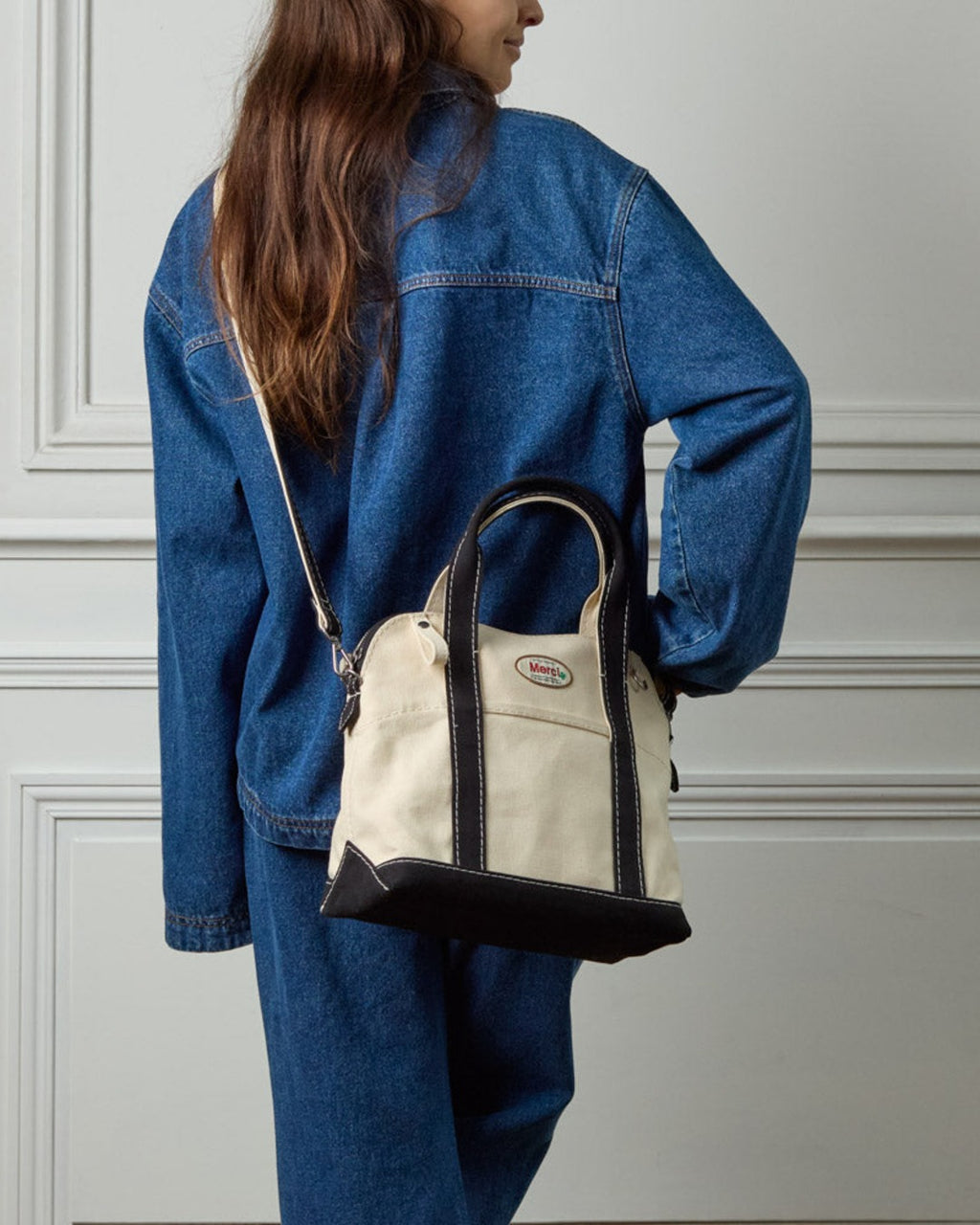 Merci - Paris Bag - Ecru & Noir