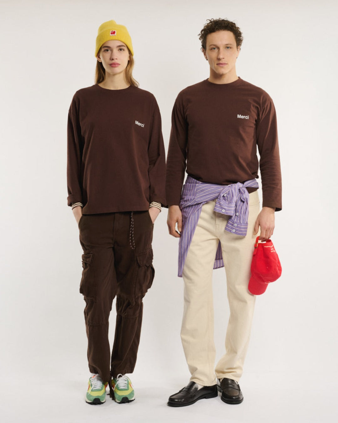 Merci - T-Shirt Aurelien Ml - Marron