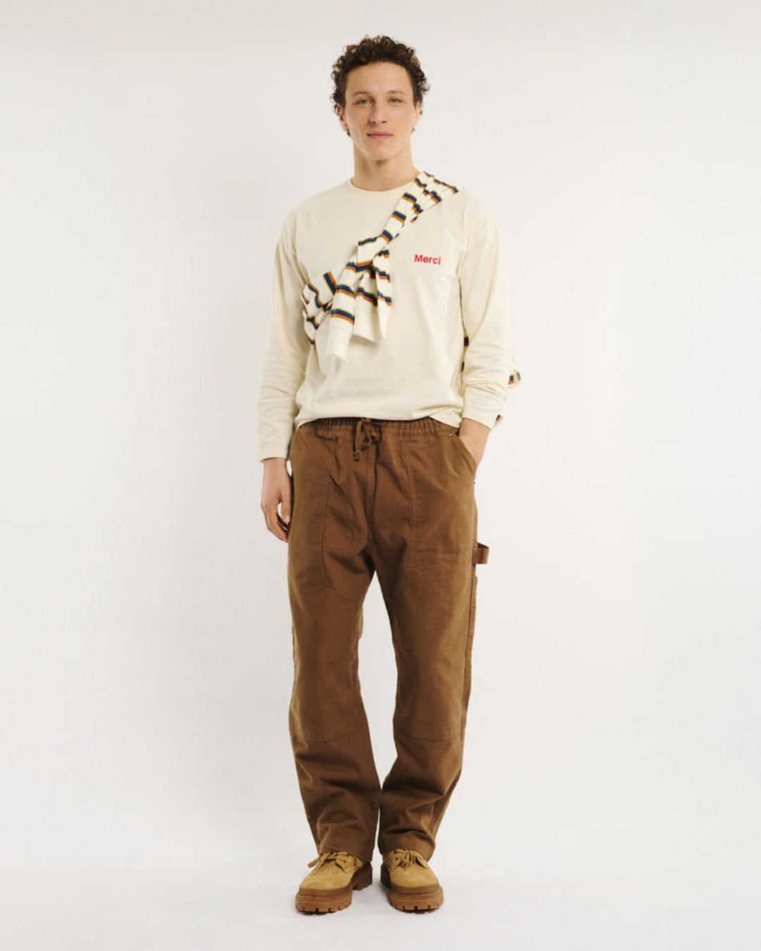Merci - T-Shirt Aurelien Ml - Off White