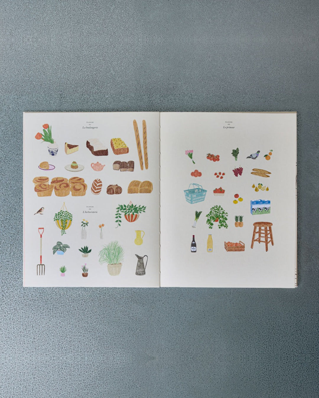 Hachette Pratique - Book - Stickers and Coloring - The Market