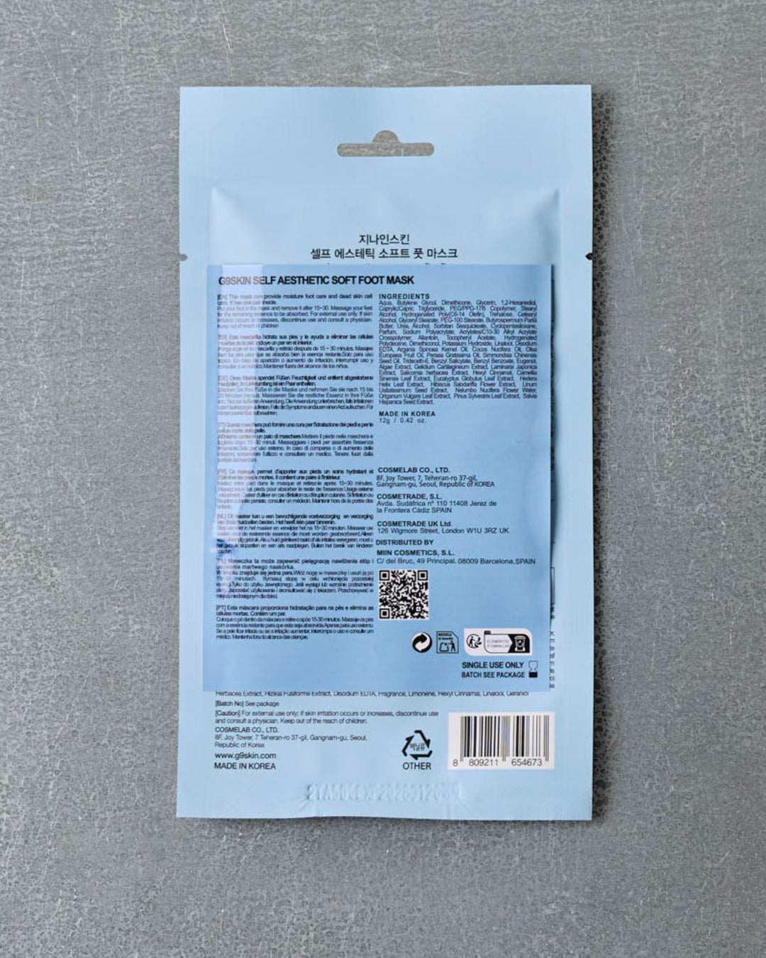 G9 Skin - Mask - Soft Foot