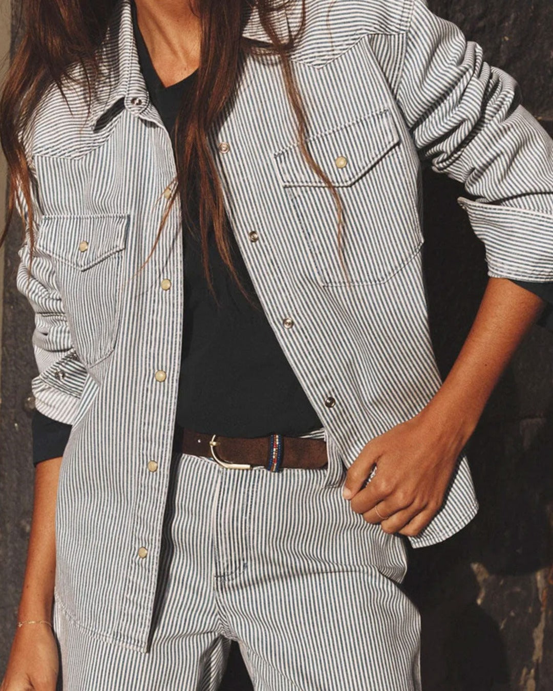 Xirena - Chemise Byron Denim - Bleu Railroad