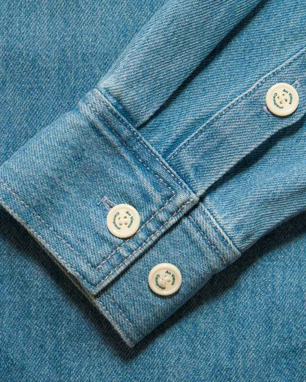 Au Vieux Campeur - Congés Payés - Chemise Marcel - Bleu & Blanc
