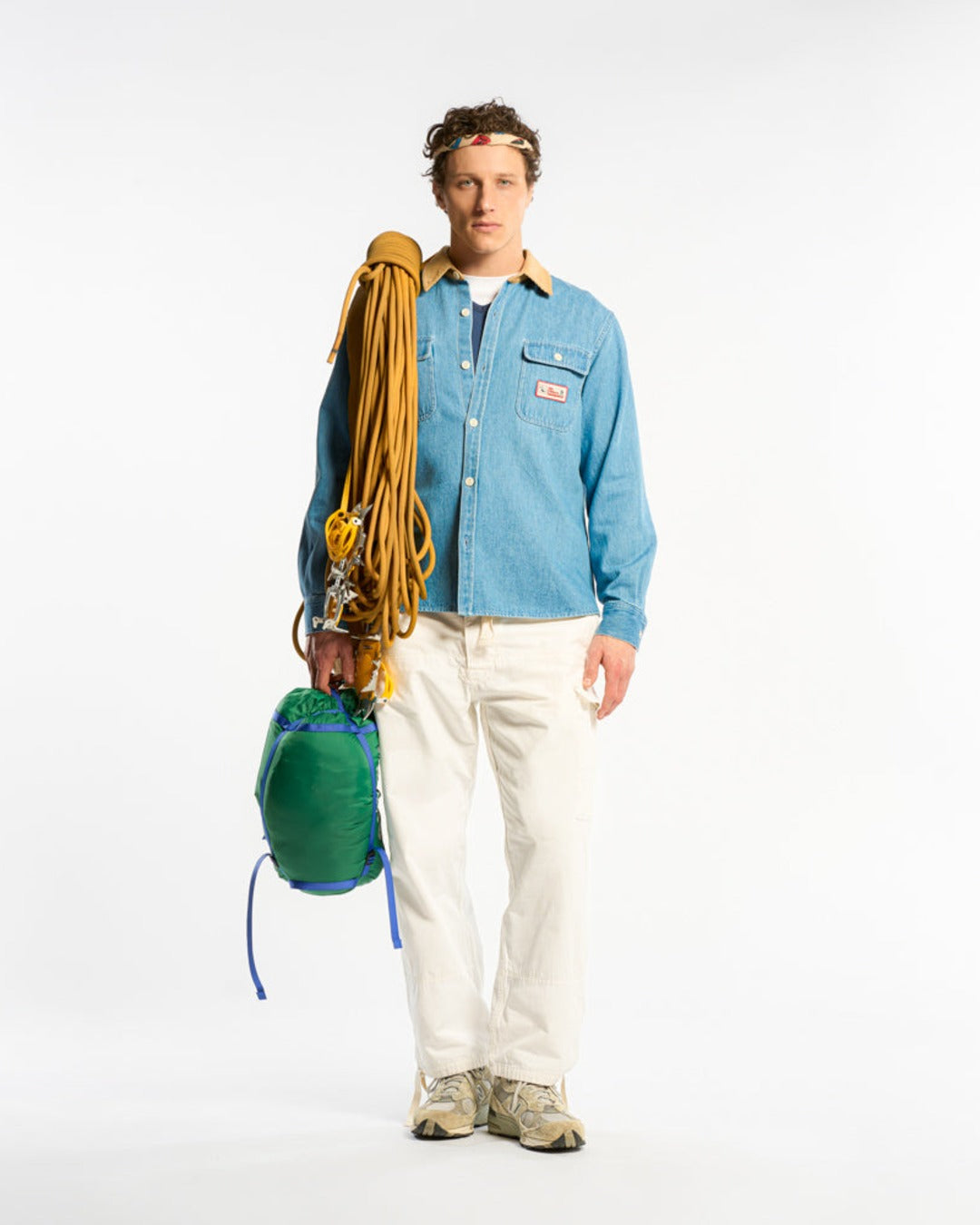 Au Vieux Campeur - Congés Payés - Chemise Marcel - Bleu & Blanc
