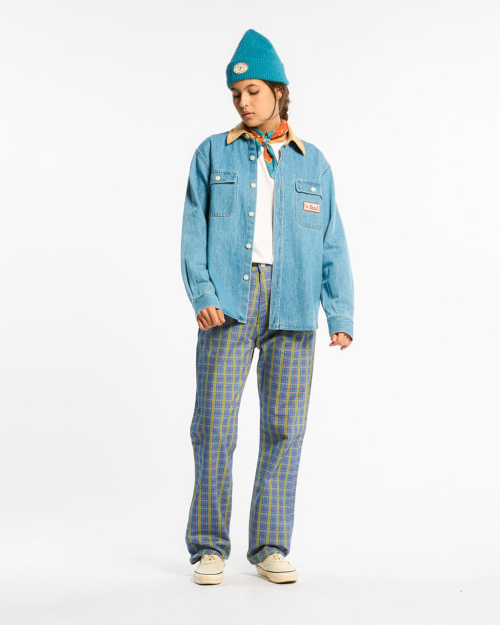 Au Vieux Campeur - Congés Payés - Chemise Marcel - Bleu & Blanc