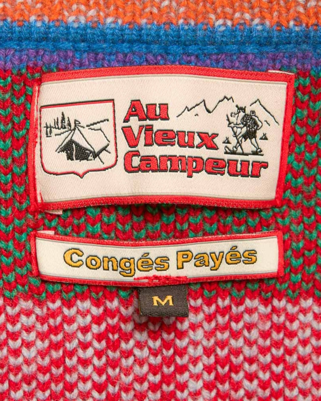 Au Vieux Campeur - Congés Payés - Nicole Cardigan - Blue & Red