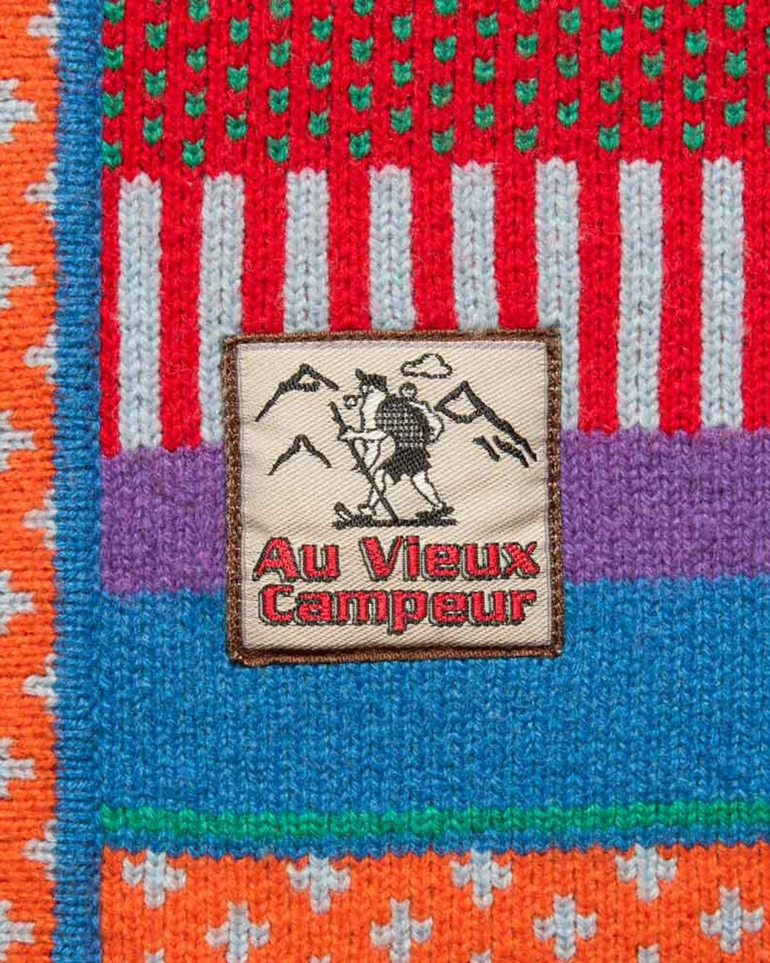 Au Vieux Campeur - Congés Payés - Nicole Cardigan - Blue & Red
