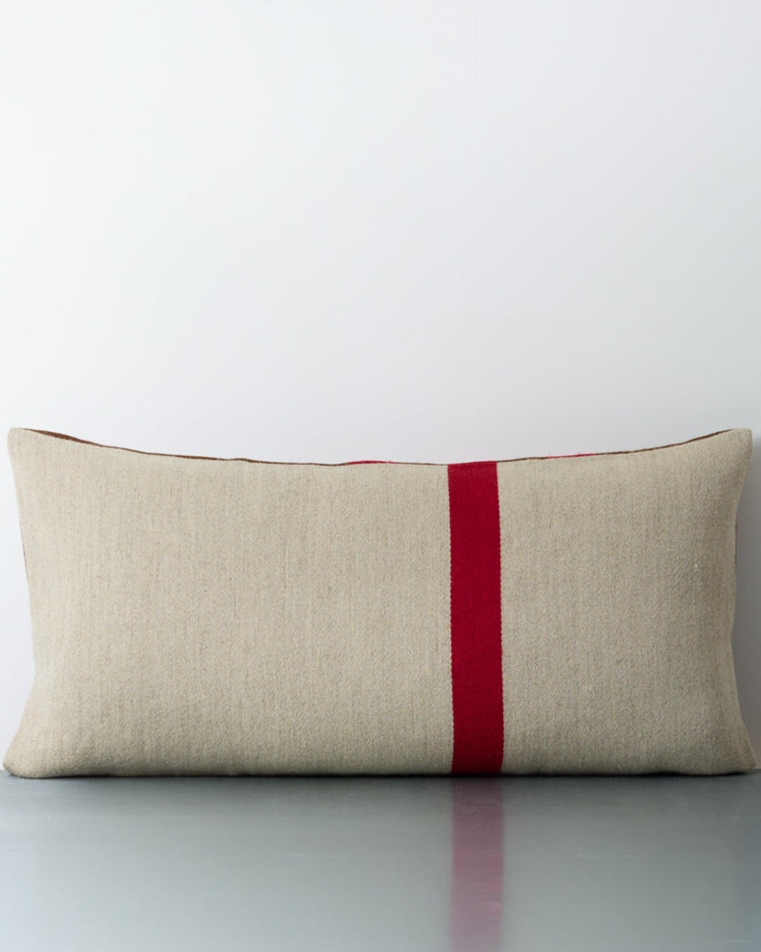 Libeco - Manitoba Rectangular Cushion - Red Stripes