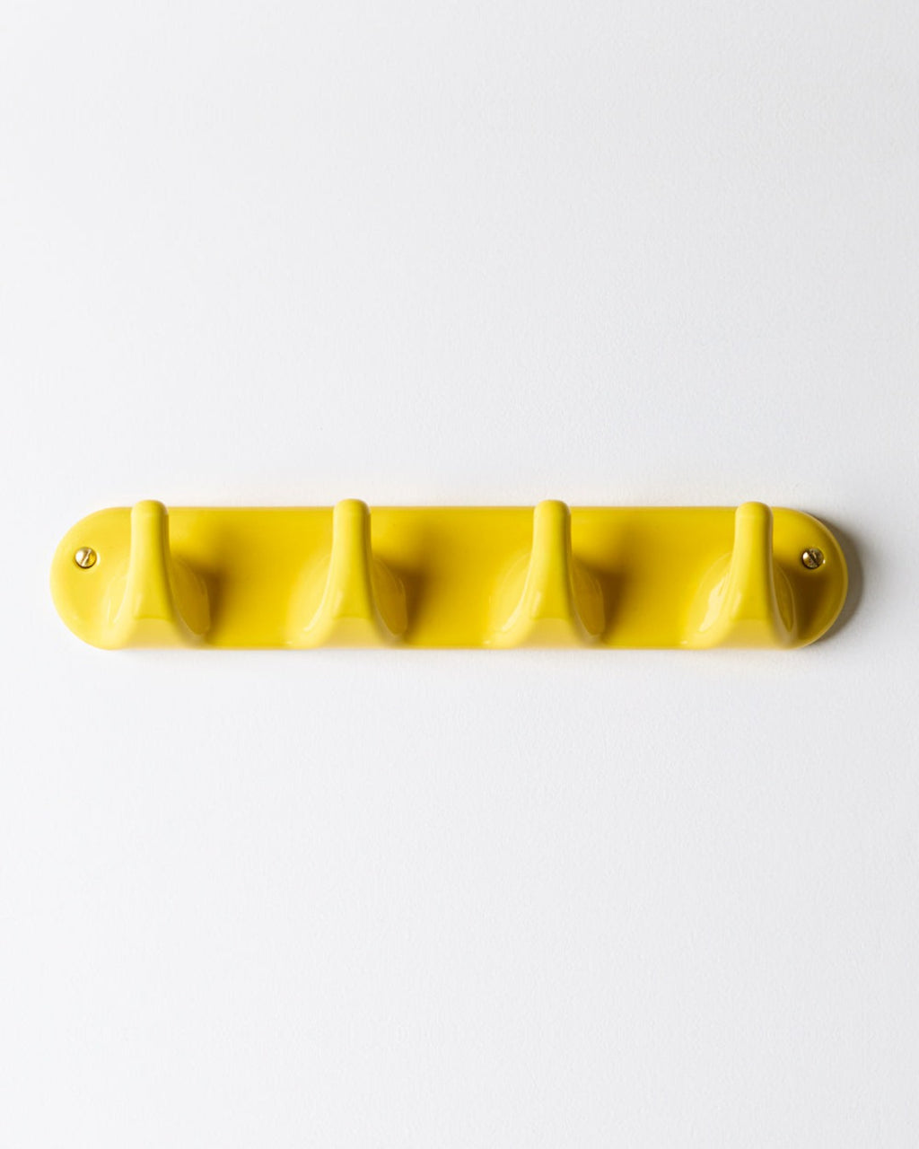 Zangra - Patere 4 Crochets En Porcelaine - Jaune