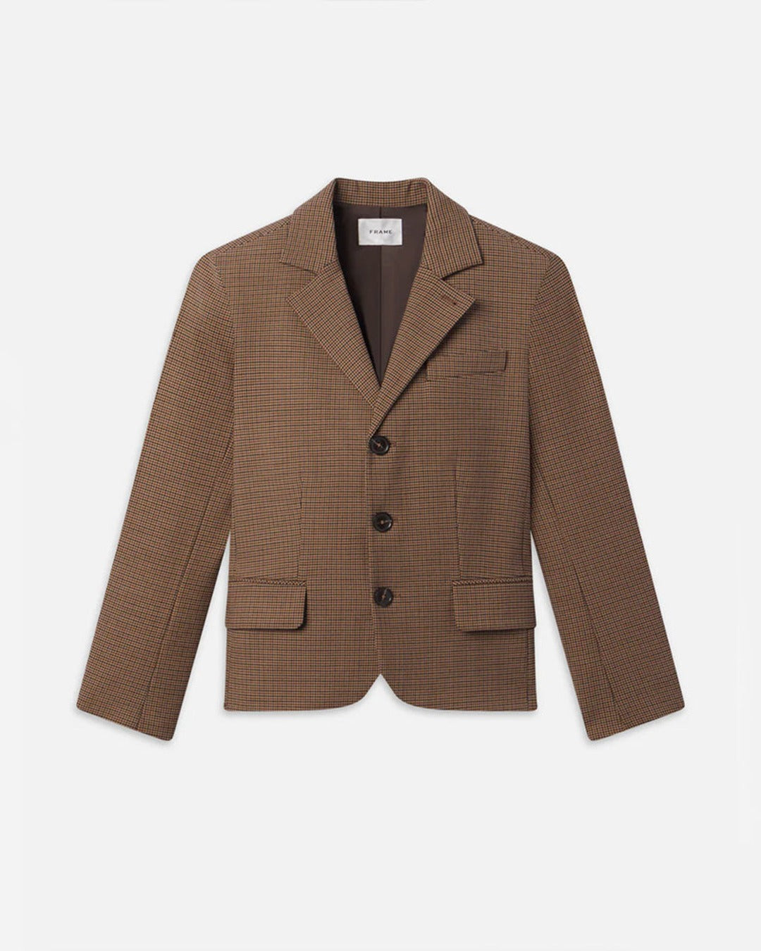 Frame - Veste The Plaid Smart - Marron