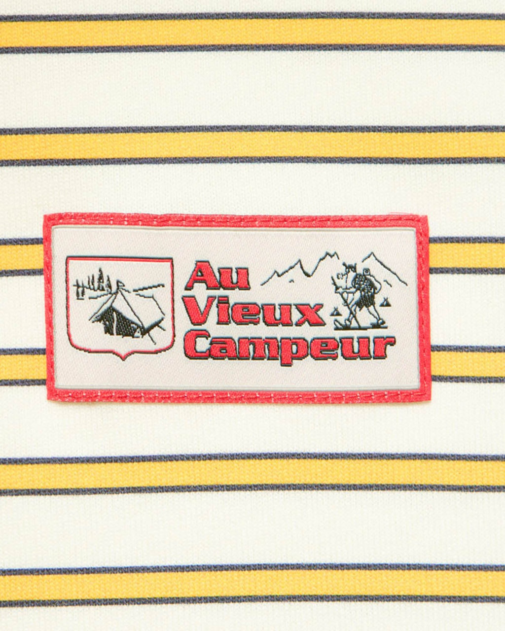 Au Vieux Campeur - Congés Payés - Polo Roger À Rayures - Bleu Jaune & Blanc