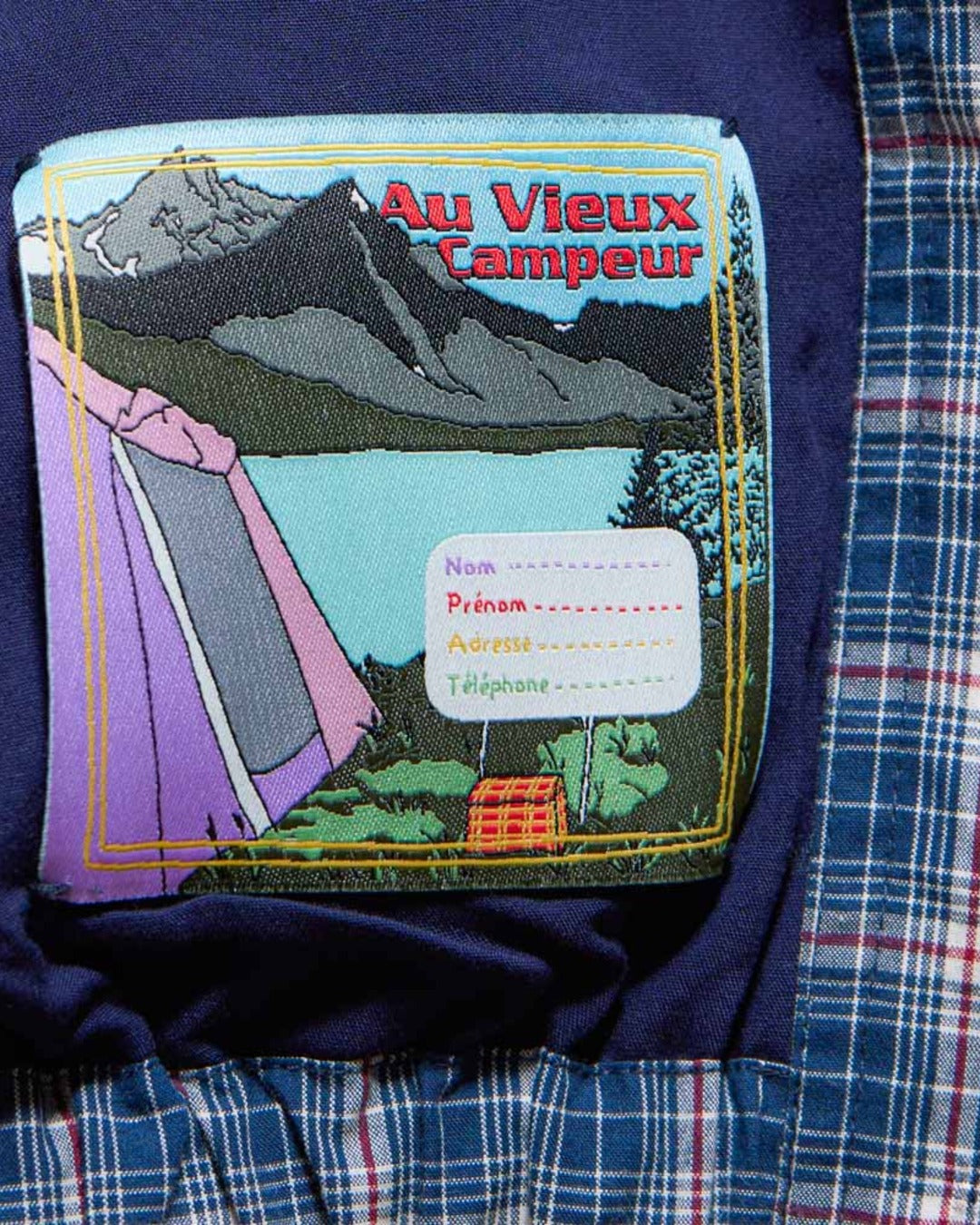 Au Vieux Campeur - Congés Payés - Claude checked jacket - Blue & White