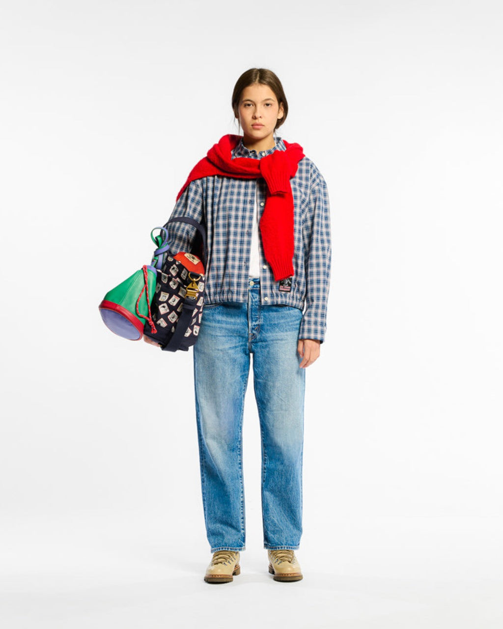 Au Vieux Campeur - Congés Payés - Claude checked jacket - Blue & White