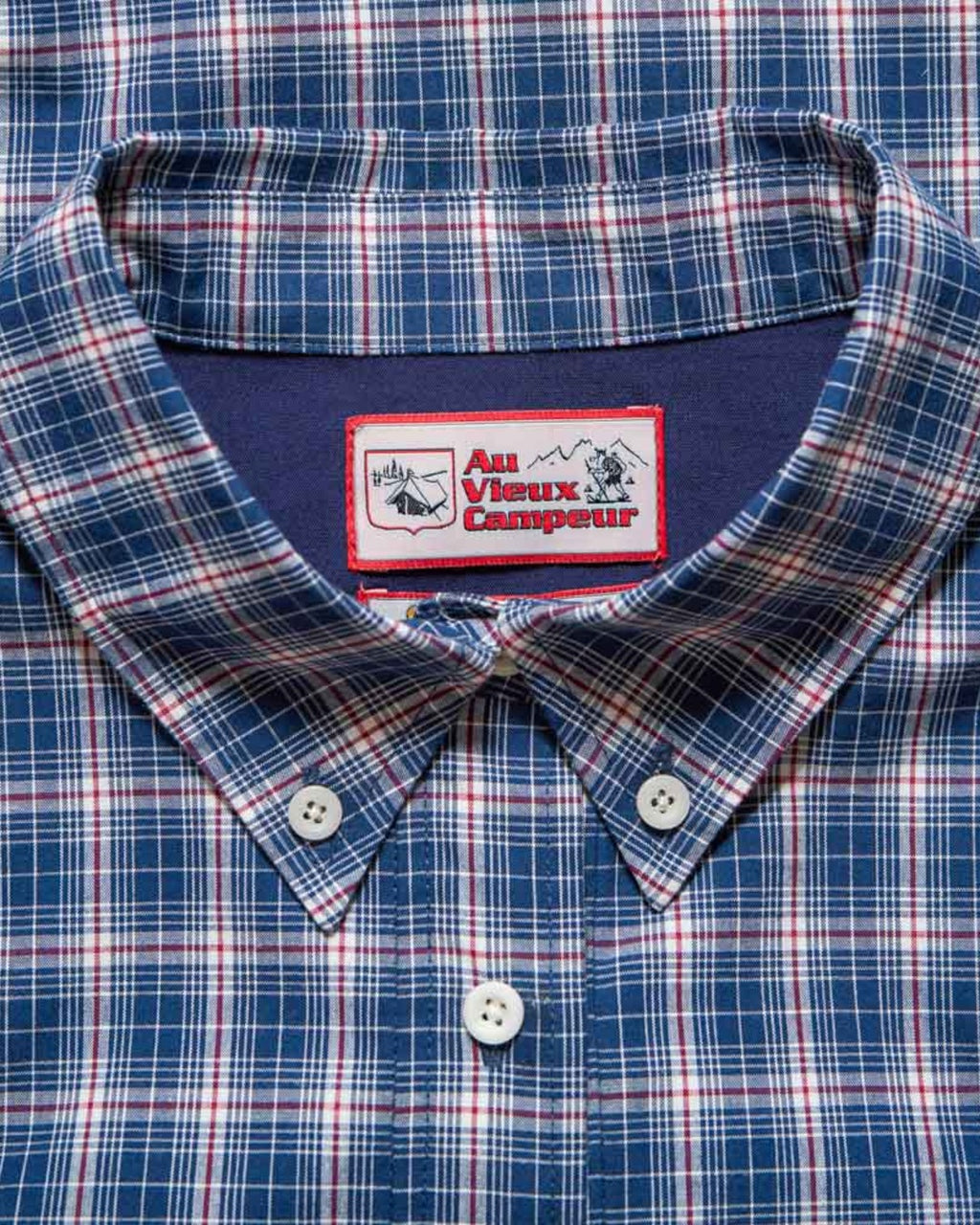 Au Vieux Campeur - Congés Payés - Claude checked jacket - Blue & White