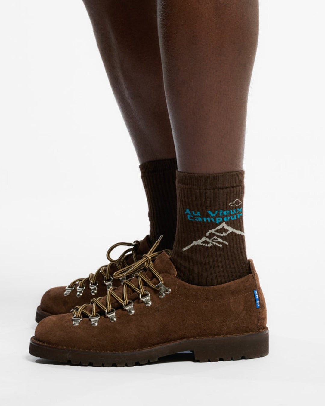 Au Vieux Campeur - Congés Payés - Mountain Range Socks - Chocolate