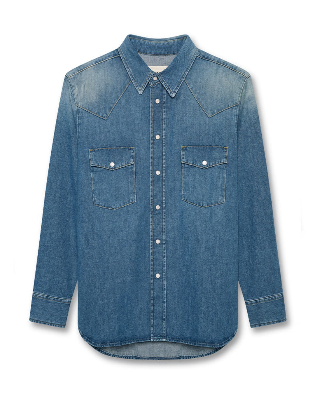 6397 - Chemise Denim Western - Light Ash Blue