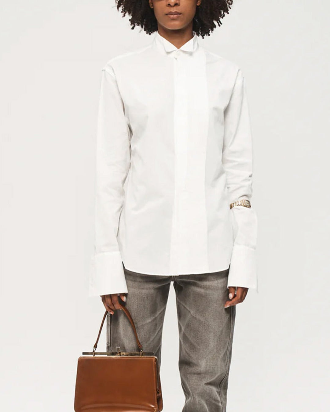 6397 - Chemise Micro Pleat Formal - Blanc