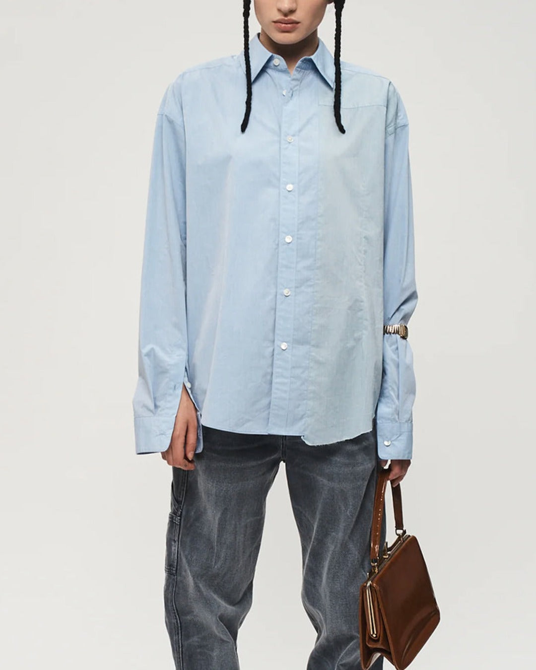 6397 - Chemise Reworked Uniform - Bleu
