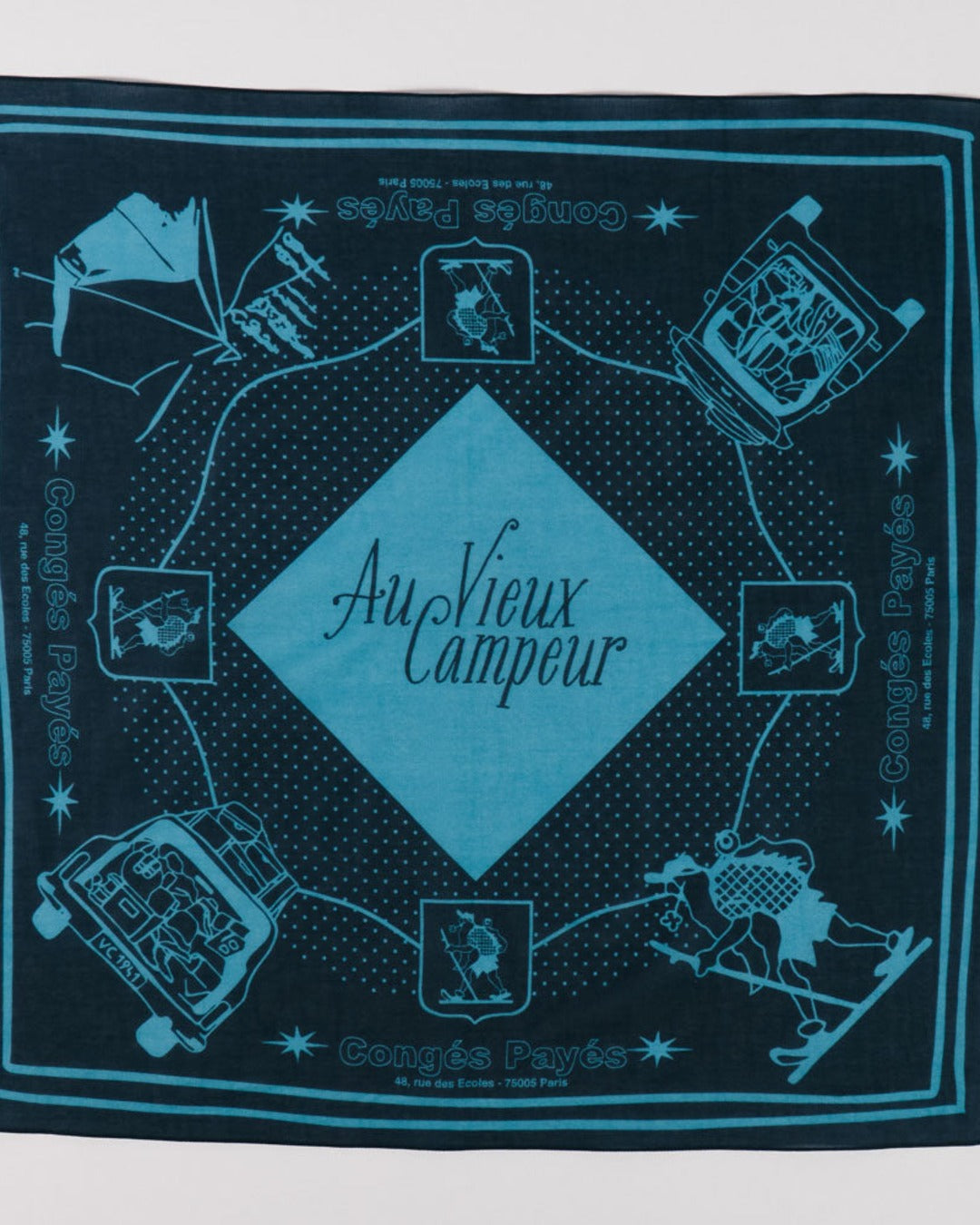 Au Vieux Campeur - Congés Payés - Au Vieux Campeur Bandana - Navy