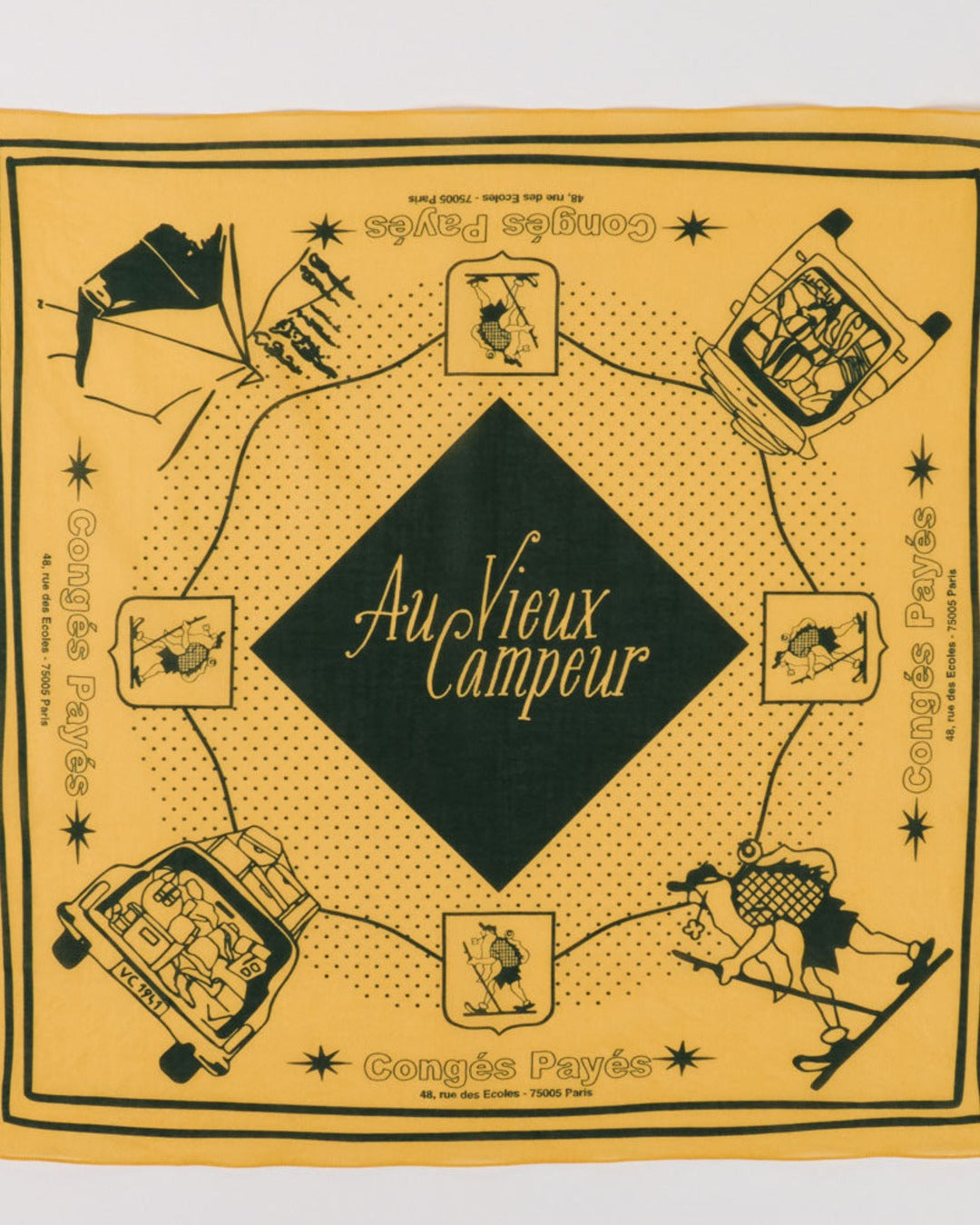 Au Vieux Campeur - Congés Payés - Au Vieux Campeur Bandana - Yellow