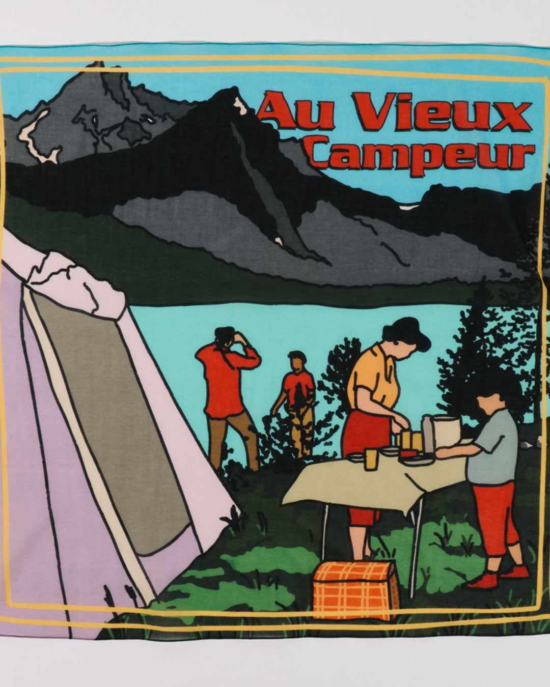 Au Vieux Campeur - Congés Payés - Camping Bandana - White Multi