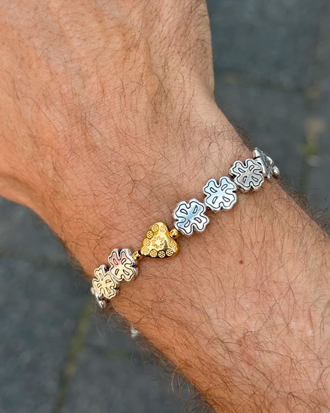 Gottlob - Edition No. 3 Bracelet - Silver Gold Heart